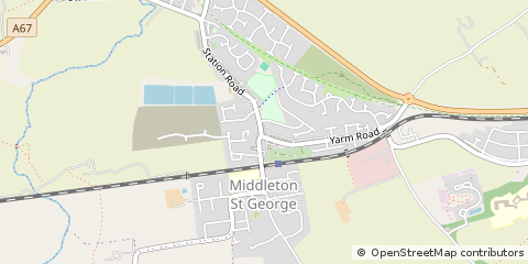 Map of Darlington, County Durham