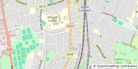 Map of South Croydon