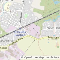 Map of ST Helens, Merseyside