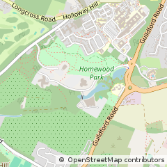 Map of Chertsey, Surrey