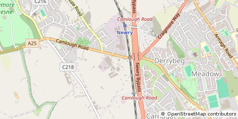 Map of Newry, CO. Down