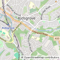 Map of Stoke-on-Trent, Staffordshire