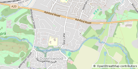 Map of Maidstone, Kent