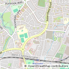 Map of Havant, Hants