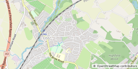 Map of Liss, Hampshire