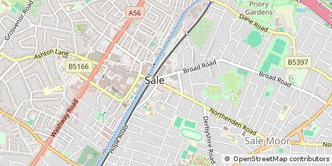 Map of Sale, Cheshire