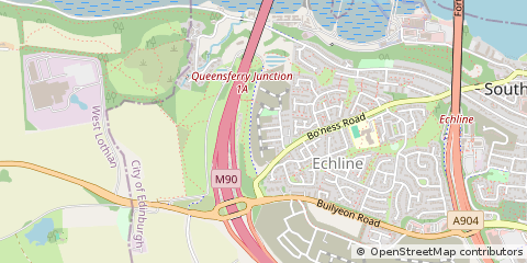 Map of Edinburgh, Fife