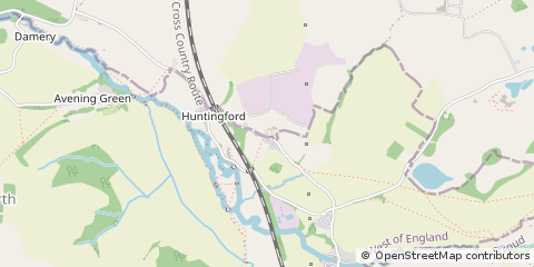 Map of Wotton-Under-Edge, Gloucestershire