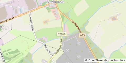 Map of Motherwell, Lanarkshire