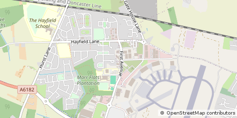 Map of Doncaster, South Yorkshire