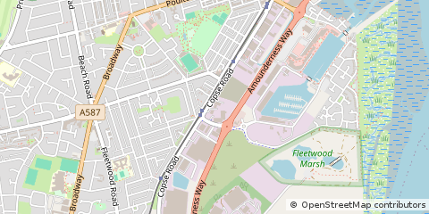 Map of Fleetwood, Lancashire