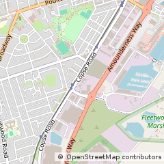 Map of Fleetwood, Lancashire