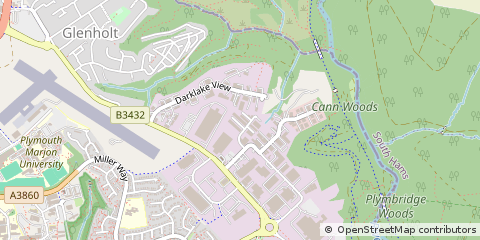 Map of Plymouth, Devon