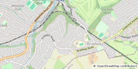 Map of Sheffield