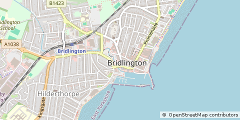 Map of Bridlington, East Yorkshire