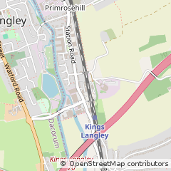 Map of Kings Langley, Hertfordshire