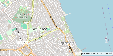 Map of Wallasey