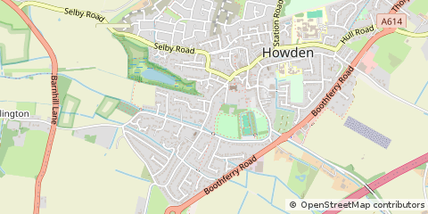 Map of Howden, East Yorkshire