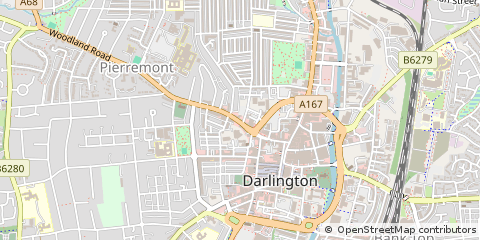 Map of Darlington