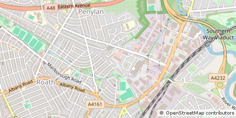 Map of Cardiff