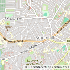 Map of Sheffield