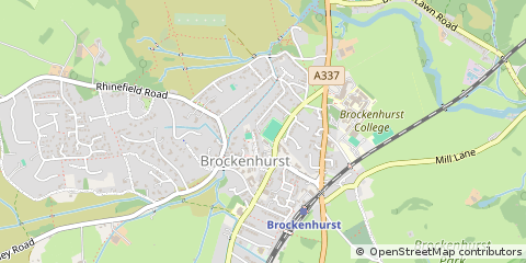 Map of Brockenhurst, Hampshire