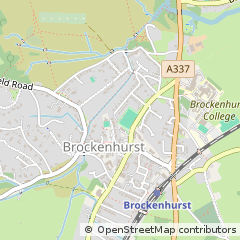 Map of Brockenhurst, Hampshire