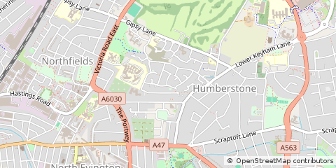 Map of Leicester