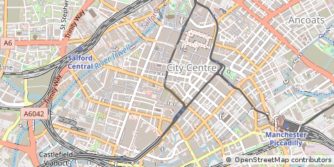 Map of Manchester