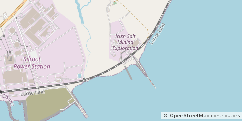 Map of Carrickfergus, Co.antrim