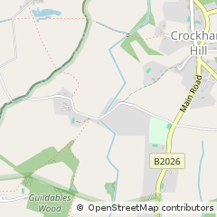 Map of Crockham Hill, Kent
