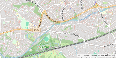 Map of Woking, Surrey