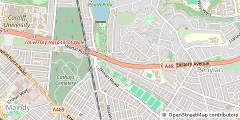 Map of Cardiff