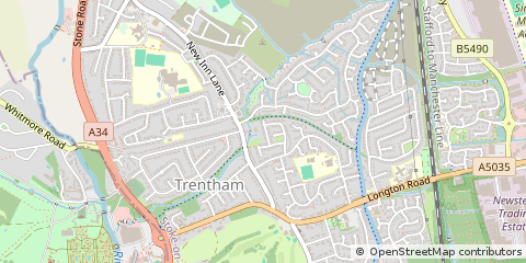 Map of Stoke-on-Trent