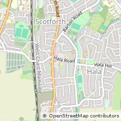 Map of Scotforth, Lancaster