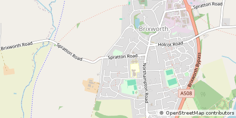 Map of Northampton, Northamptonshire