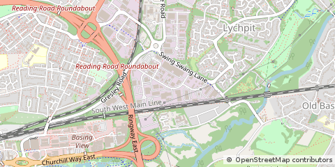 Map of Basingstoke, Hampshire