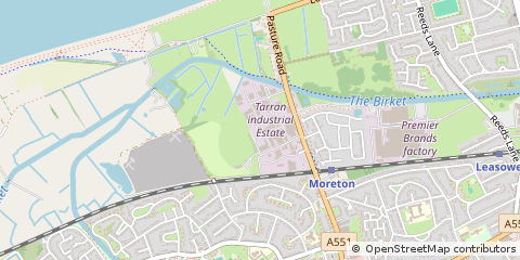 Map of Wirral, Merseyside