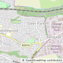 Map of Plymouth, Devon