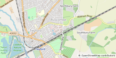 Map of Twyford
