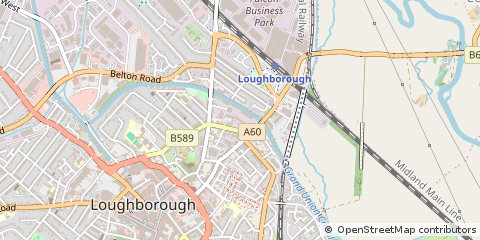 Map of Loughborough