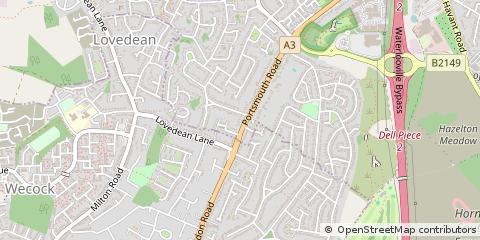Map of Horndean, Hampshire