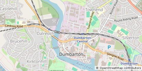 Map of Dumbarton