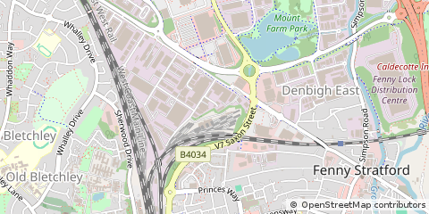 Map of Milton Keynes