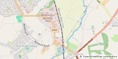 Map of Trowbridge, Wiltshire