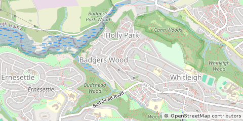 Map of Plymouth, Devon