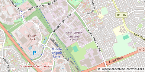 Map of North Shields, Tyne and Wear