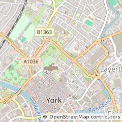 Map of York, North Yorkshire