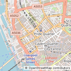 Map of Liverpool, Merseyside