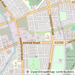 Map of Bootle, Merseyside